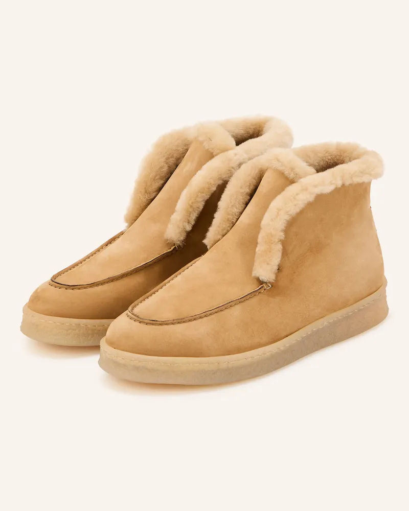 lilienfels Plateau-Boots Creme