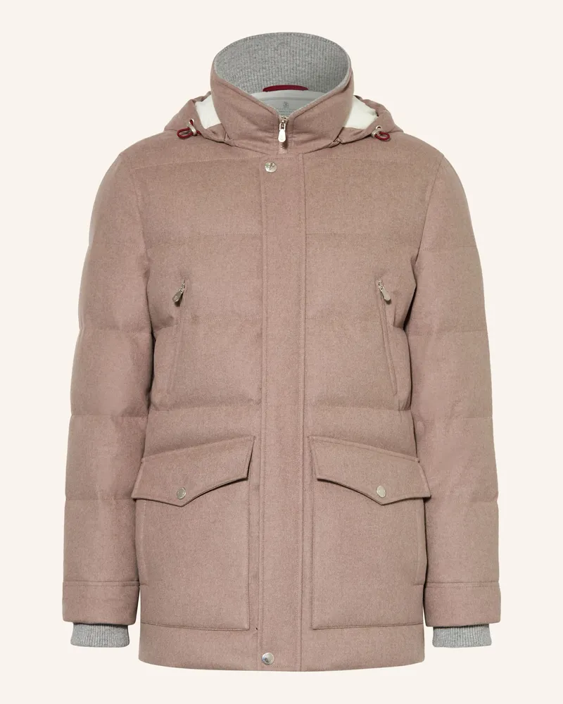 Brunello Cucinelli Daunenparka Beige