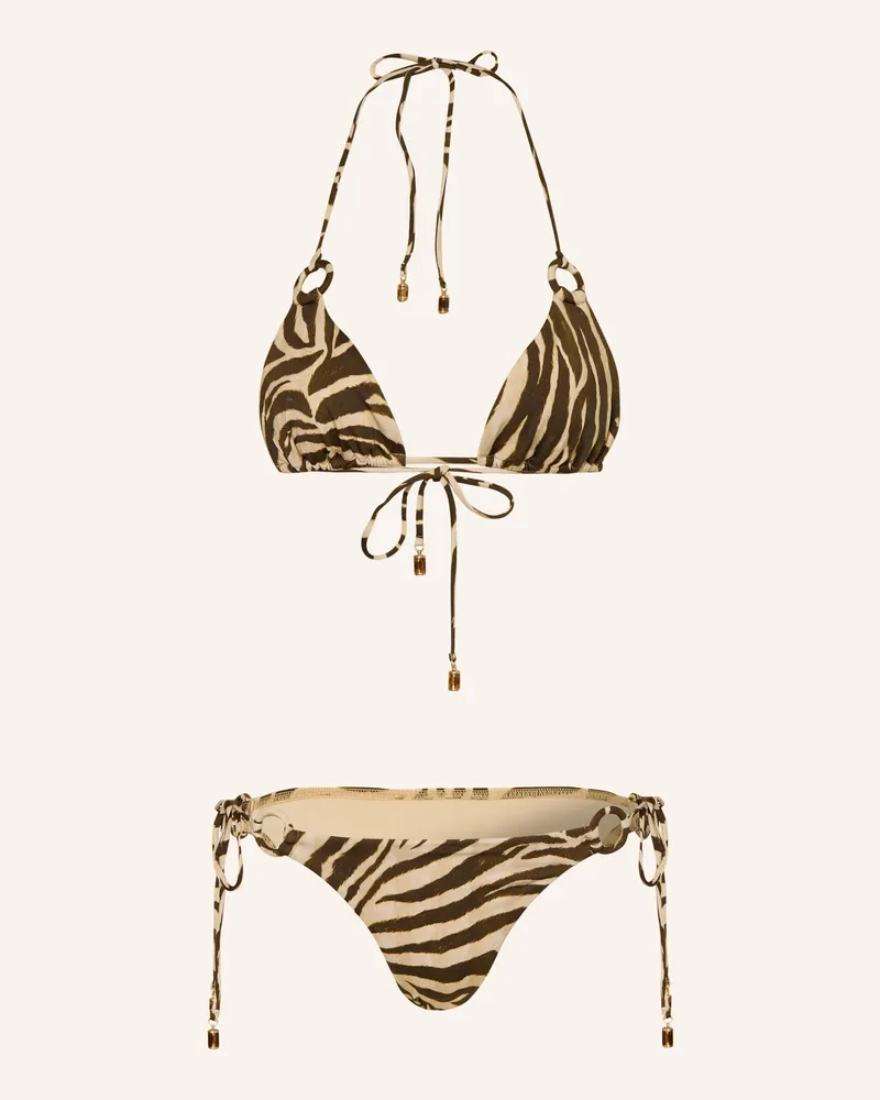 Zimmermann Triangel-Bikini WANDERLUST Dunkelbraun