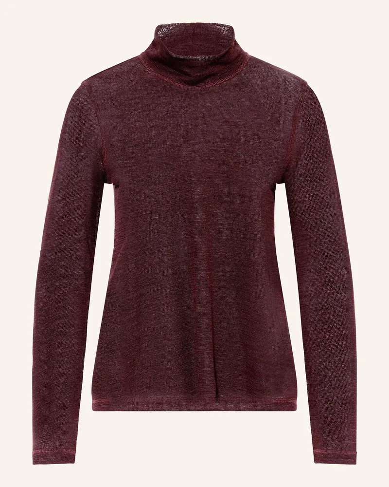 IVY & OAK Leinenpullover FELINE Dunkelrot