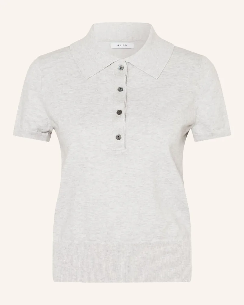 Reiss Strick-Poloshirt POLLY Grau