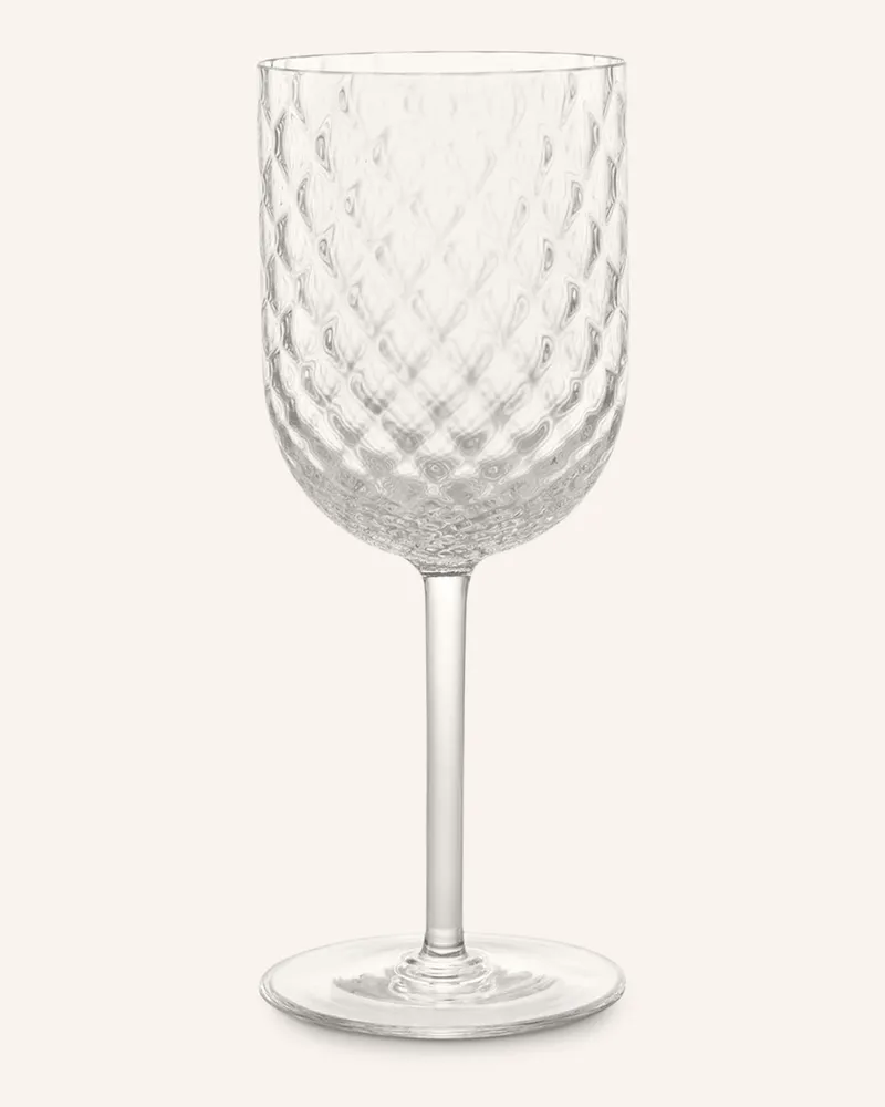 Dolce & Gabbana Casa Weinglas Carretto transparent Weiss