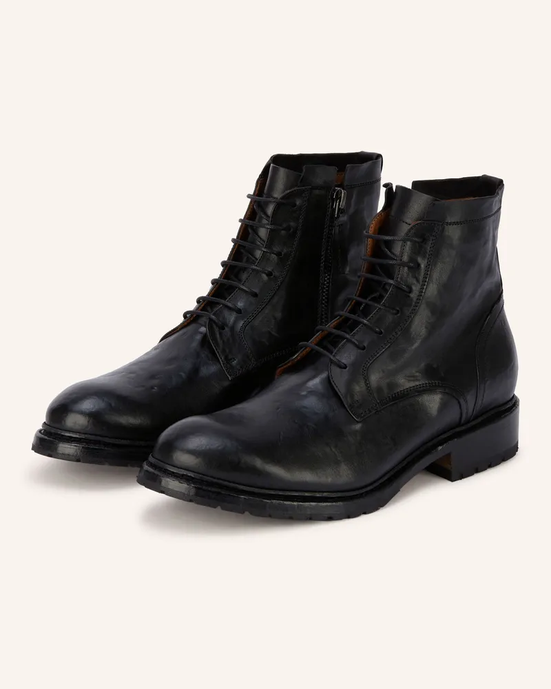 Cordwainer Schnürboots schwarz Schwarz