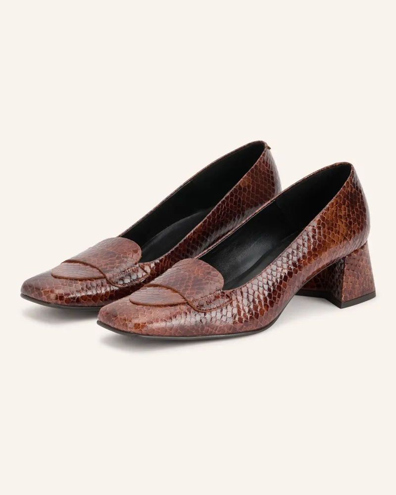 Zinda Lack-Pumps Elba braun Braun
