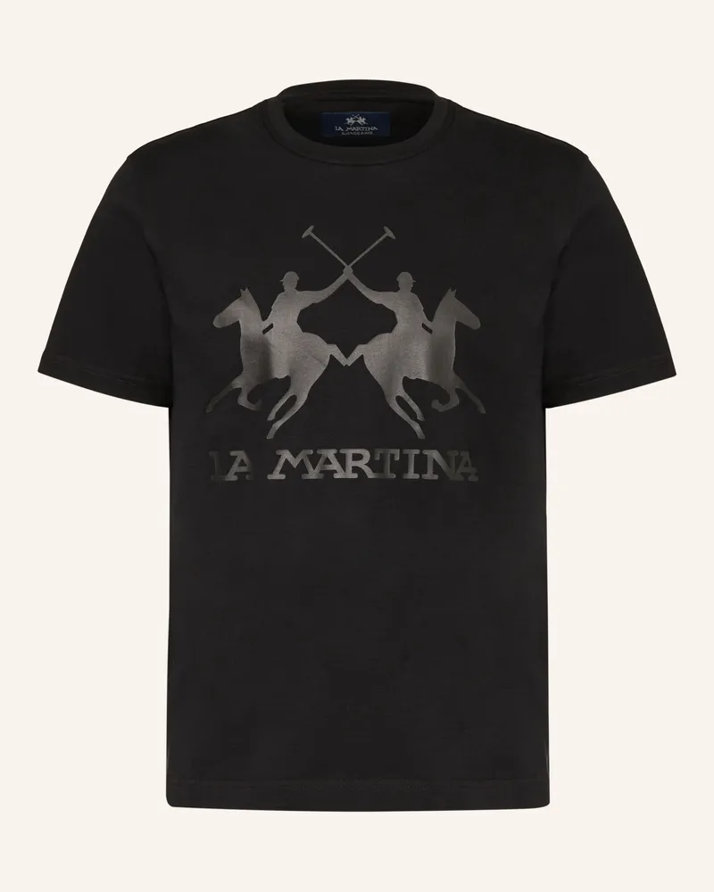 La Martina T-Shirt schwarz Schwarz