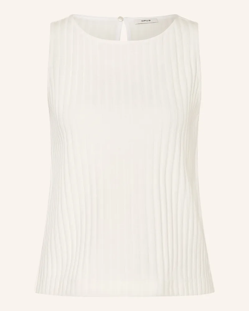 OPUS Stricktop Ipoma Slit weiss Weiss