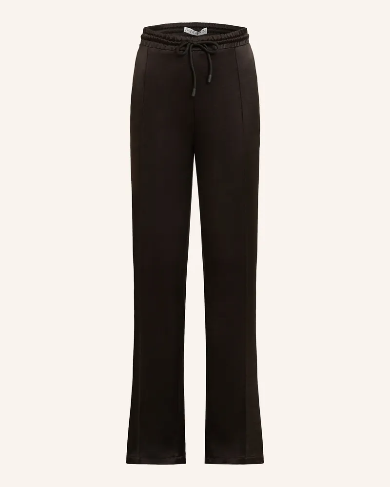 J.W.Anderson Marlenehose aus Satin Schwarz