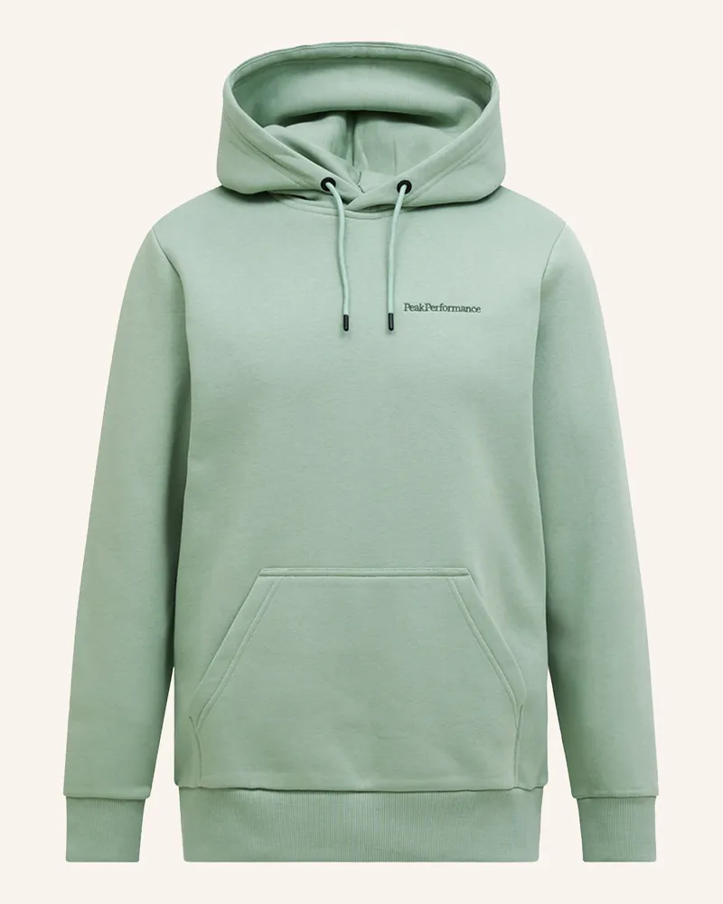 Peak Performance M Original Small Logo Hood Kapuzensweatshirt gruen Hellgrün