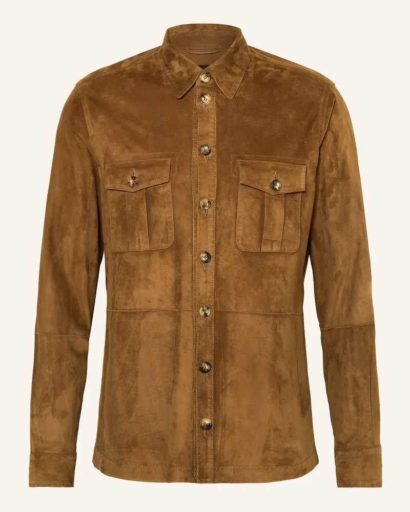 Habsburg Leder-Overjacket ARTSTETTEN Braun