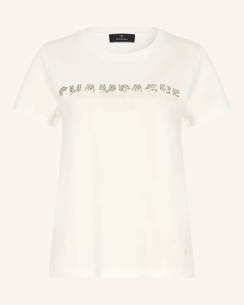 monari T-Shirt Mit Schmucksteinen weiss Weiss