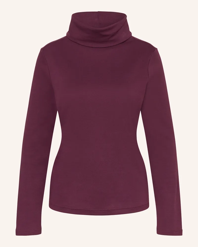 Efixelle Rollkragenshirt Dunkellila