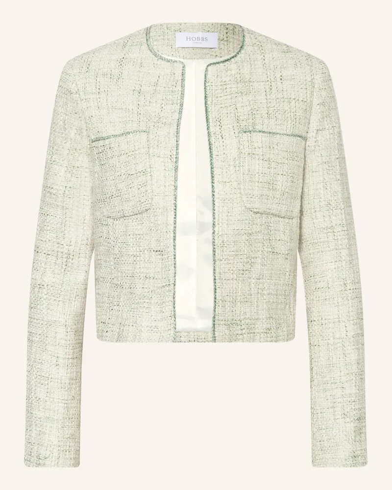 HOBBS London Kastenjacke Darcy Aus Bouclé weiss Hellgrün