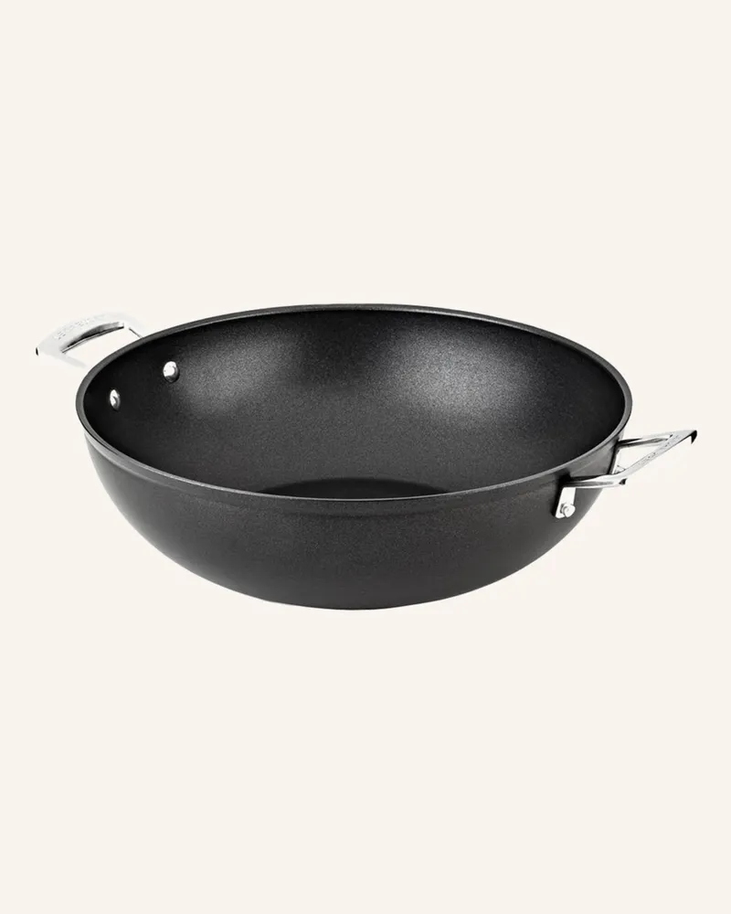 Le Creuset Wok Aluminium Antihaft schwarz Schwarz