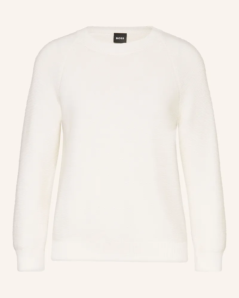 HUGO BOSS Pullover Fovila weiss Creme