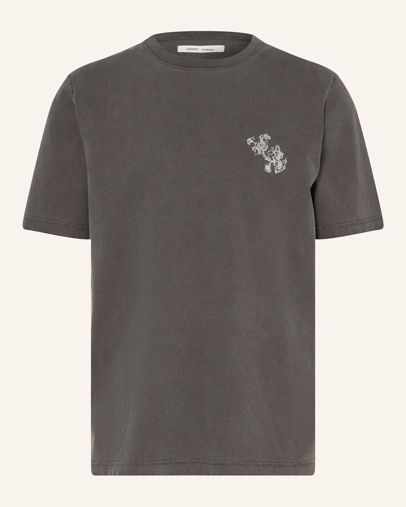 Samsøe & Samsøe T-Shirt Saphil grau Dunkelgrau
