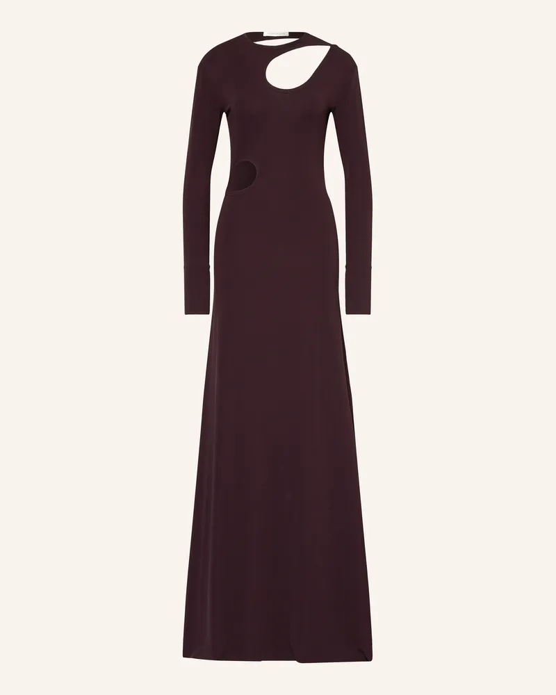 Victoria Beckham Abendkleid Mit Cut-Outs braun Dunkellila