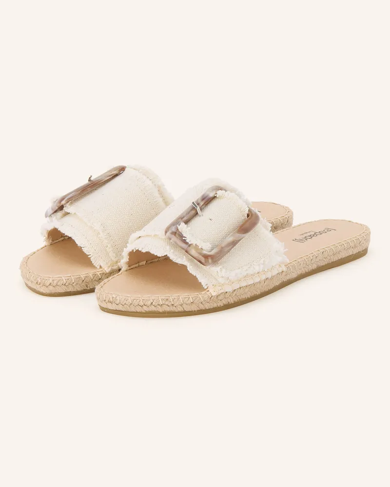 Espadrij Pantoletten Belfort weiss Creme