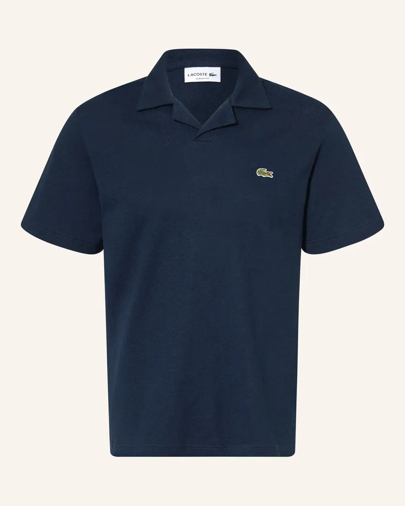 Lacoste Piqué-Poloshirt Classic Fit blau Dunkelblau