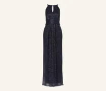 Abendkleid Mit Glitzergarn blau