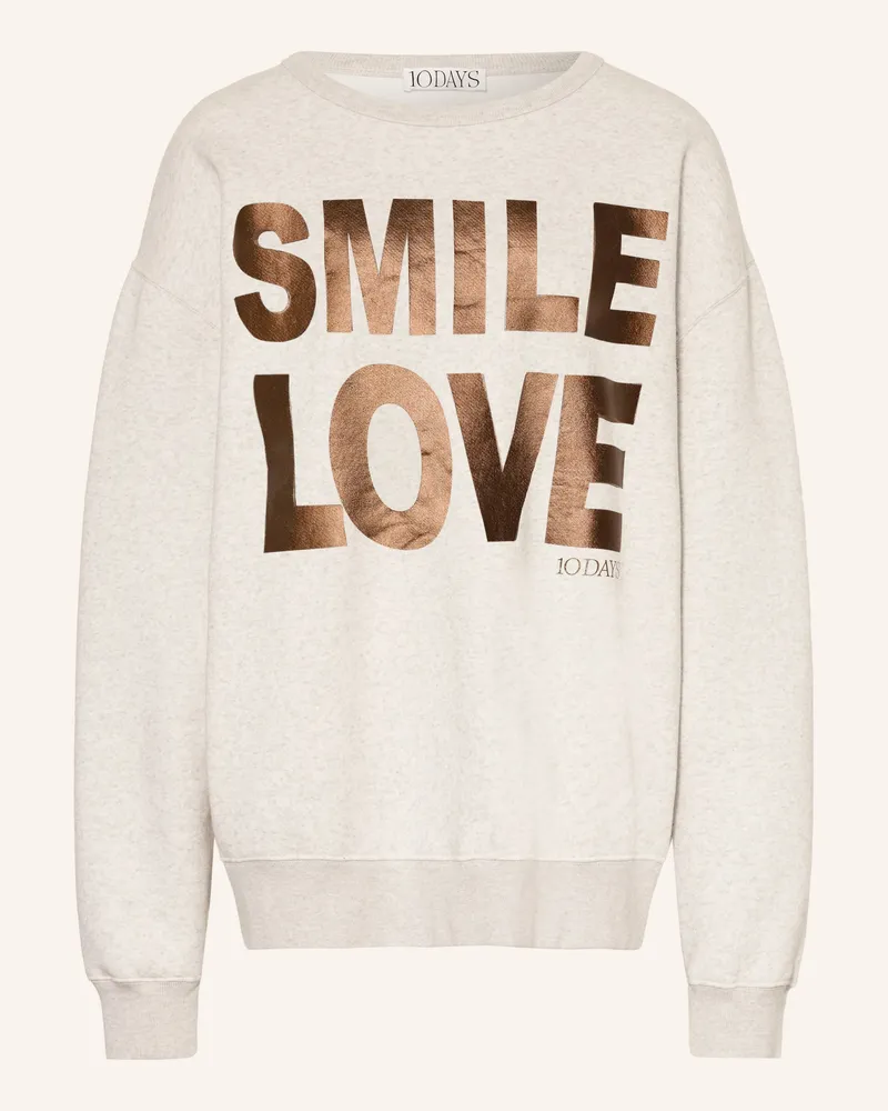 10Days Sweatshirt weiss Hellgrau