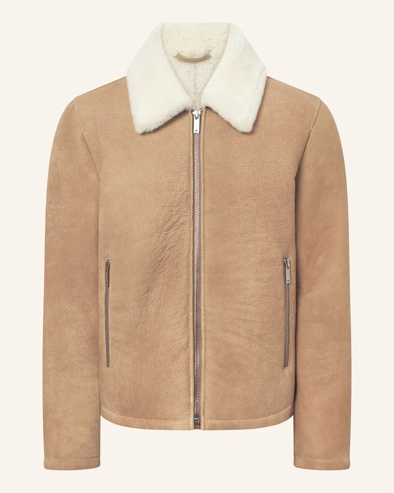 Strellson Lederjacke Beige