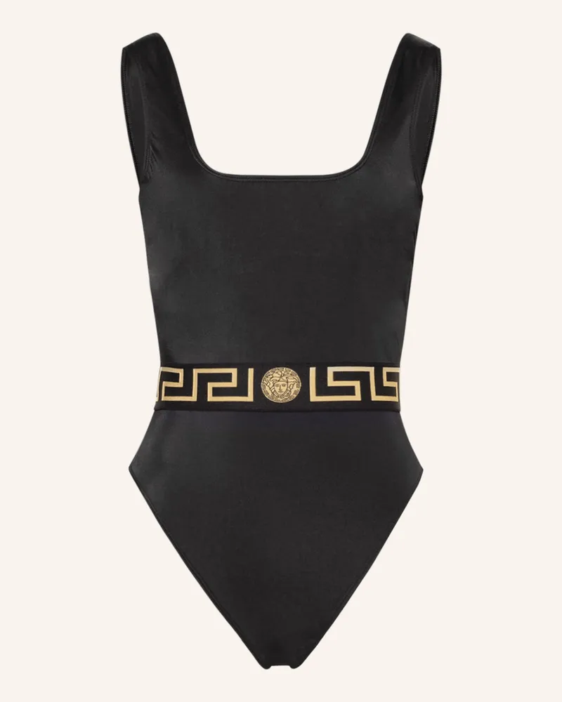 Versace Badeanzug Schwarz