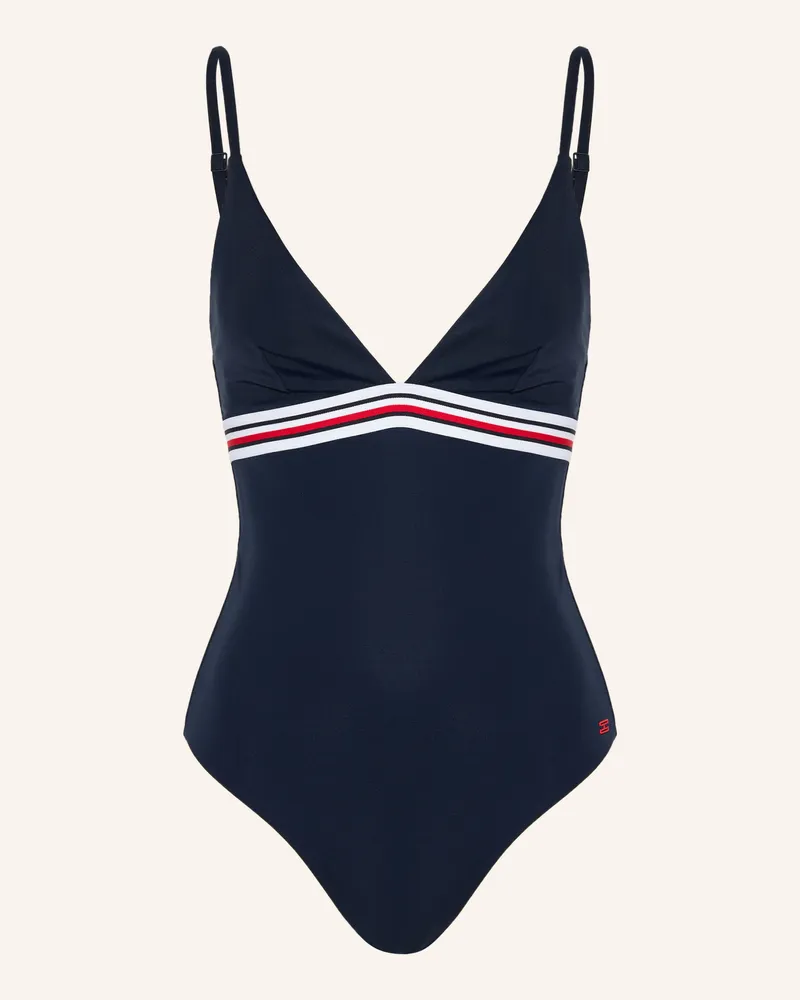 Tommy Hilfiger Badeanzug blau Dunkelblau