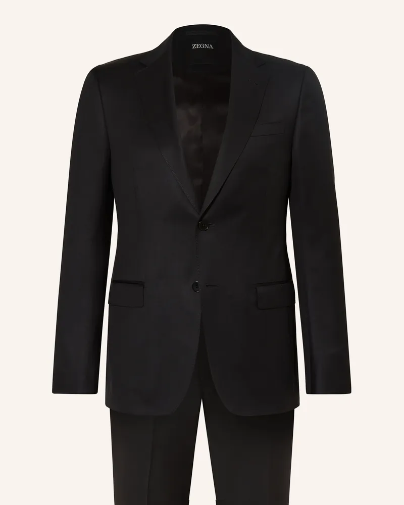 Ermenegildo Zegna Anzug Extra Slim Fit schwarz Schwarz