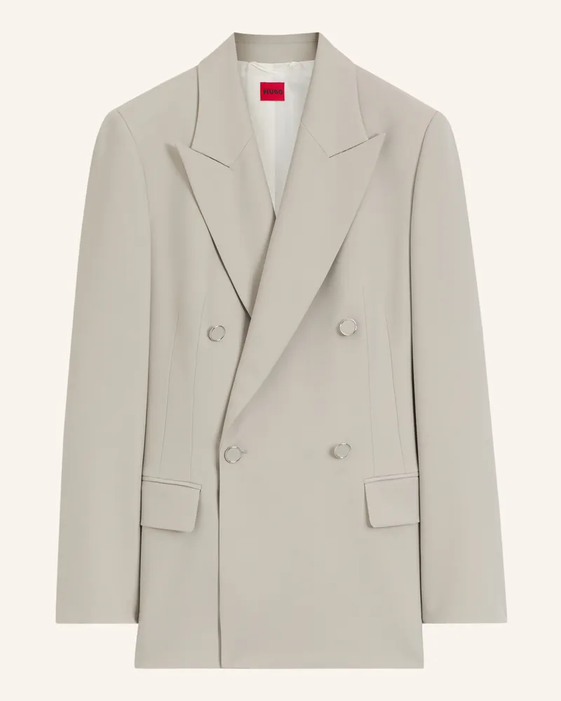 HUGO BOSS Blazer Anelina Relaxed Fit grau Grau