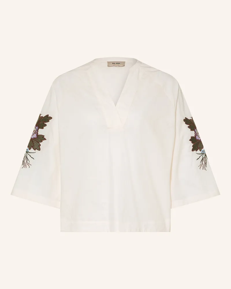 Mos Mosh Blusenshirt Mmaleysa Mit 3/4-Arm weiss Weiss