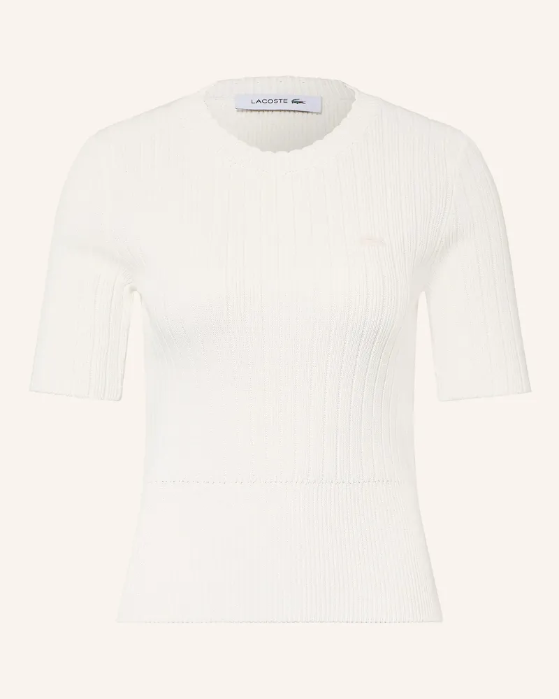 Lacoste Strickshirt weiss Creme