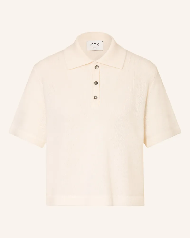 FTC Cashmere Strickshirt Aus Cashmere weiss Weiss