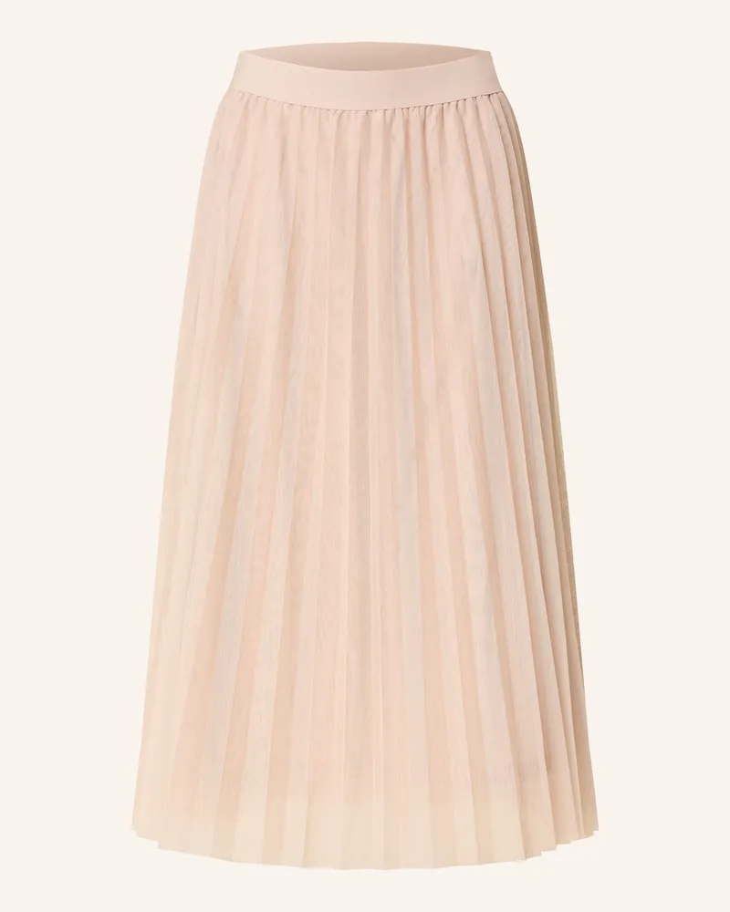 Betty Barclay Plisseerock aus Mesh Beige