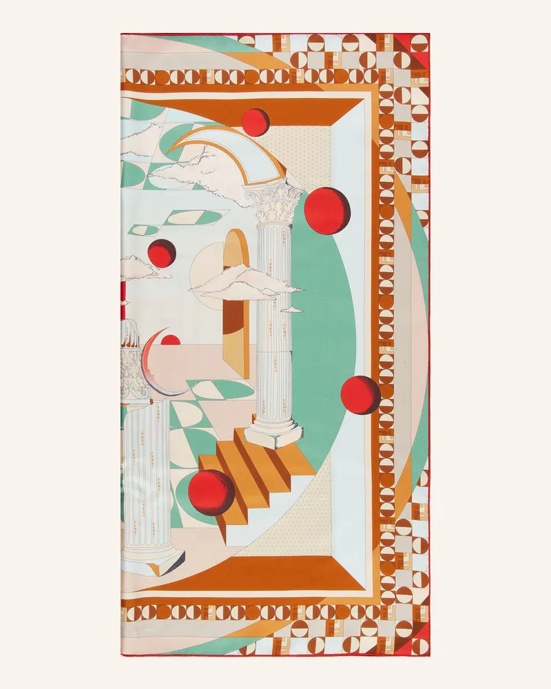 Fendi Seidentuch rot Hellrosa