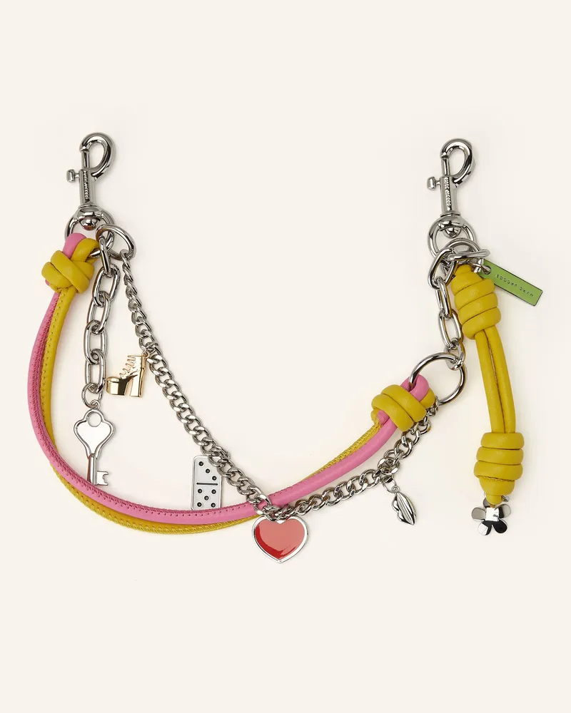 Marc Jacobs Taschenanhänger THE MINI ICON CHAIN CHARM Gelb