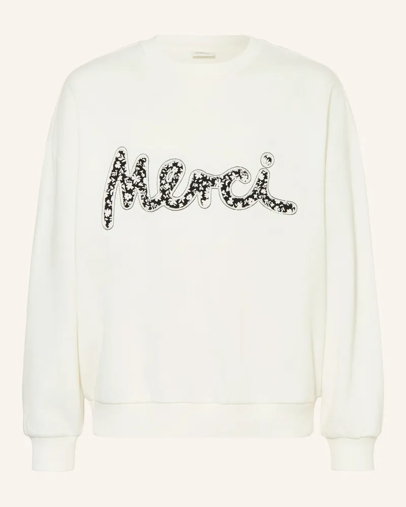 S.Oliver Sweatshirt weiss Ecru