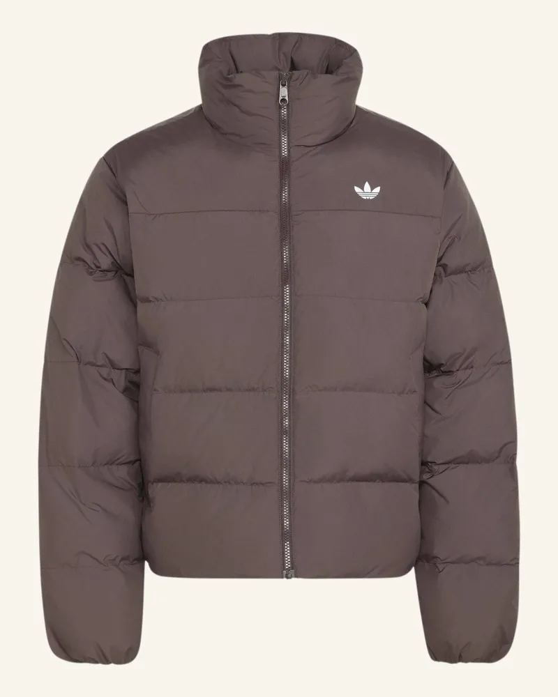 adidas Regenjacke, Stehkragen braun Braun