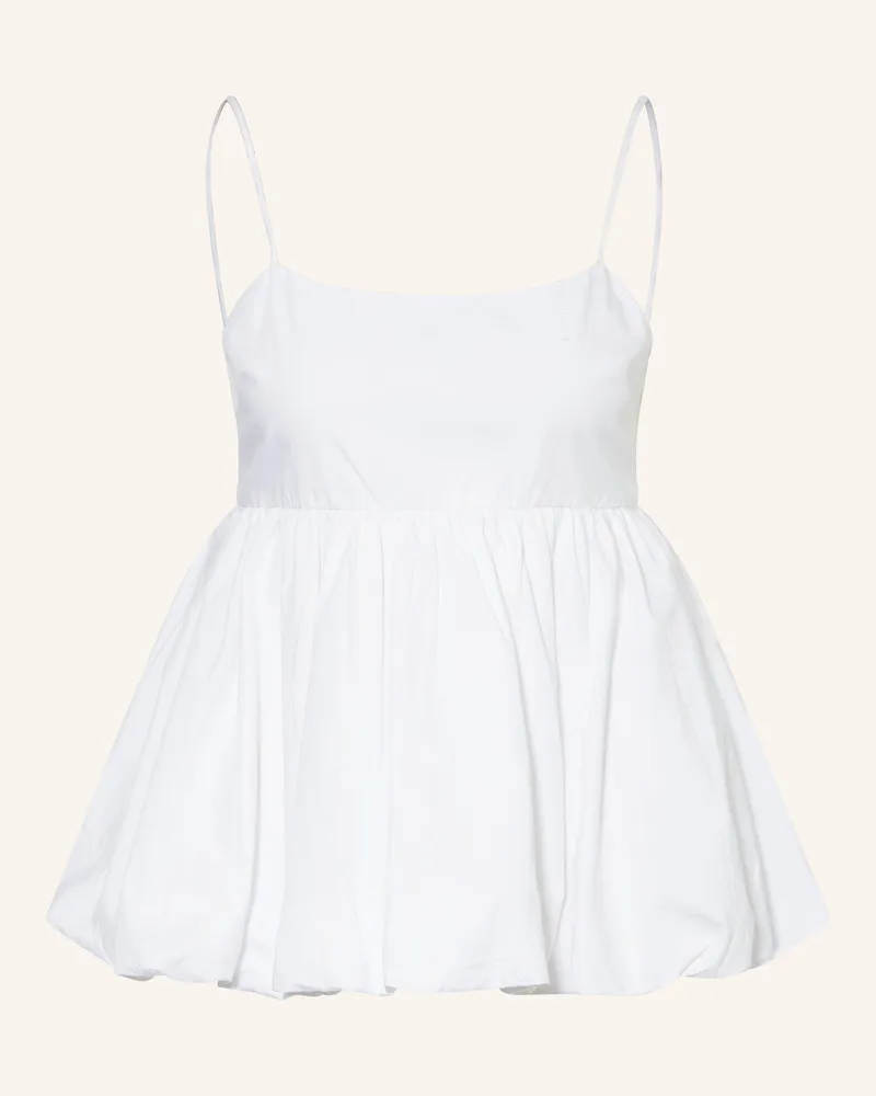 Neo Noir Blusentop KHLOE mit Cut-out Weiss