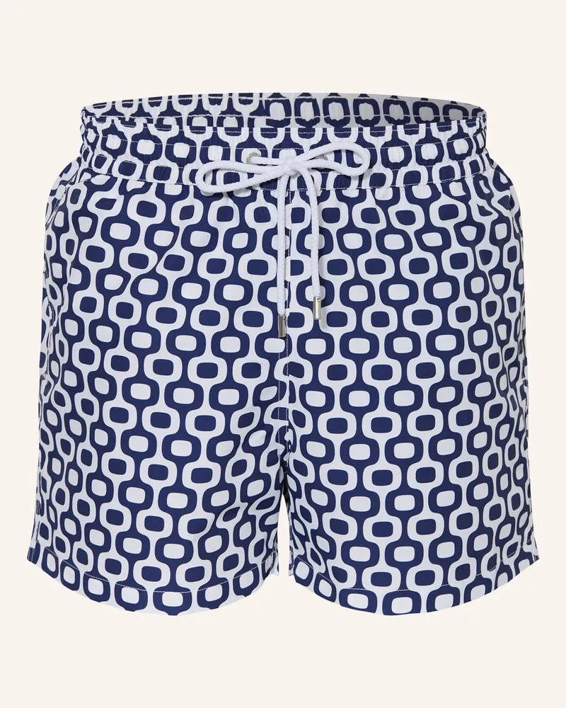 Frescobol Carioca Badeshorts Rio blau Weiss
