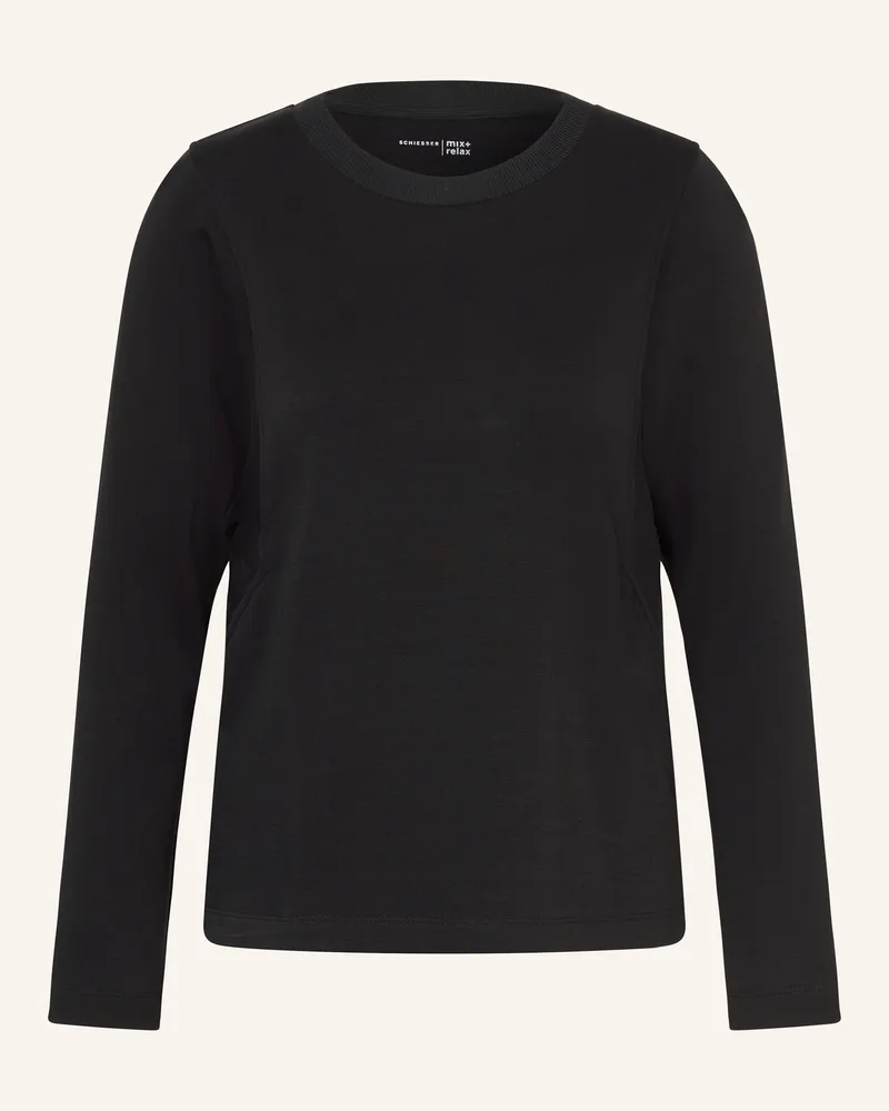 Schiesser Sweatshirt schwarz Schwarz