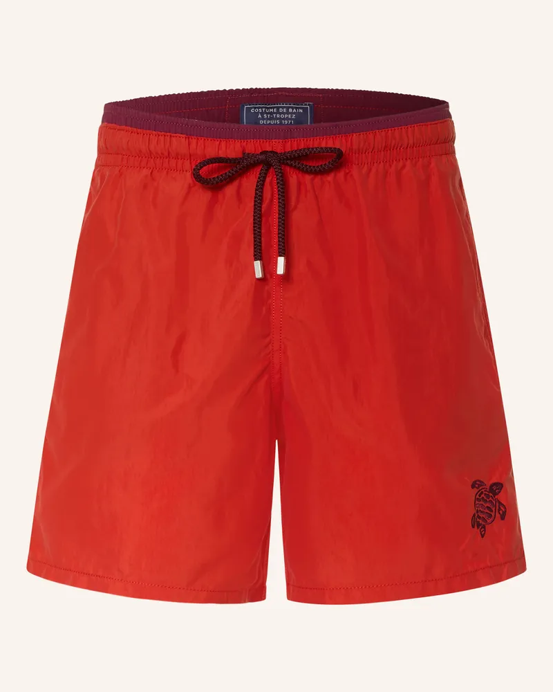 Vilebrequin Badeshorts Moorea rot Rot