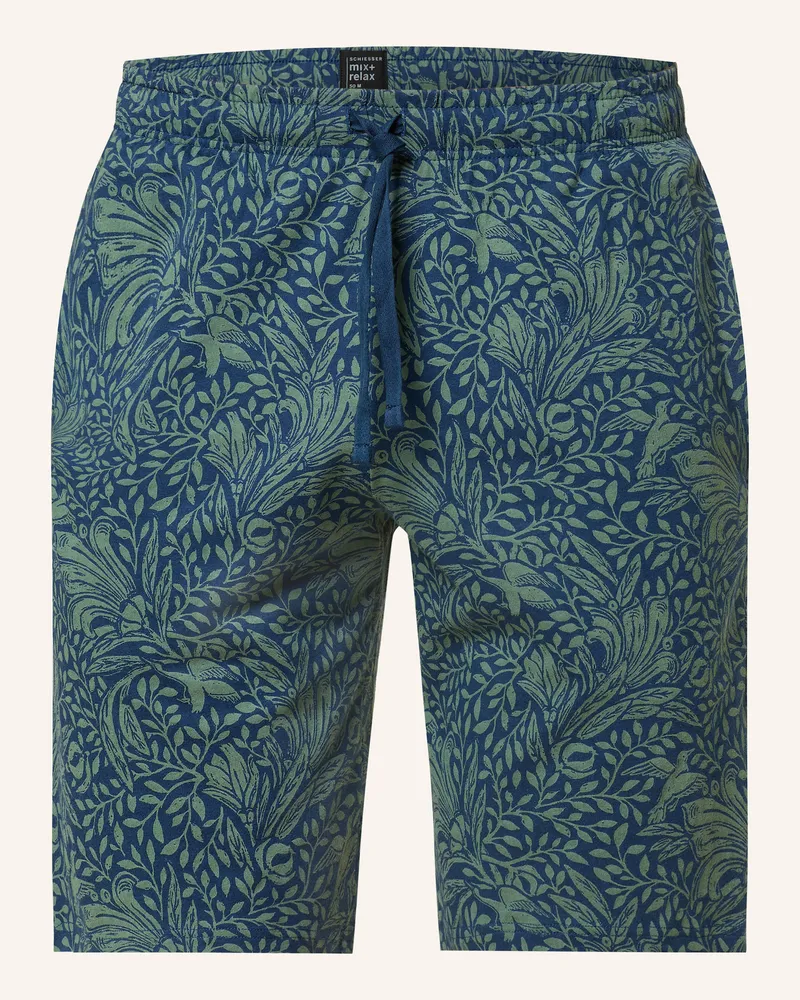 Schiesser Schlafshorts MIX+RELAX Blau
