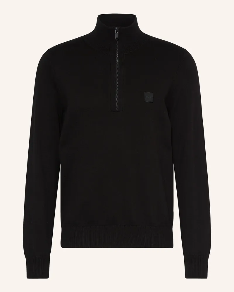 HUGO BOSS Troyer Kanobix schwarz Schwarz