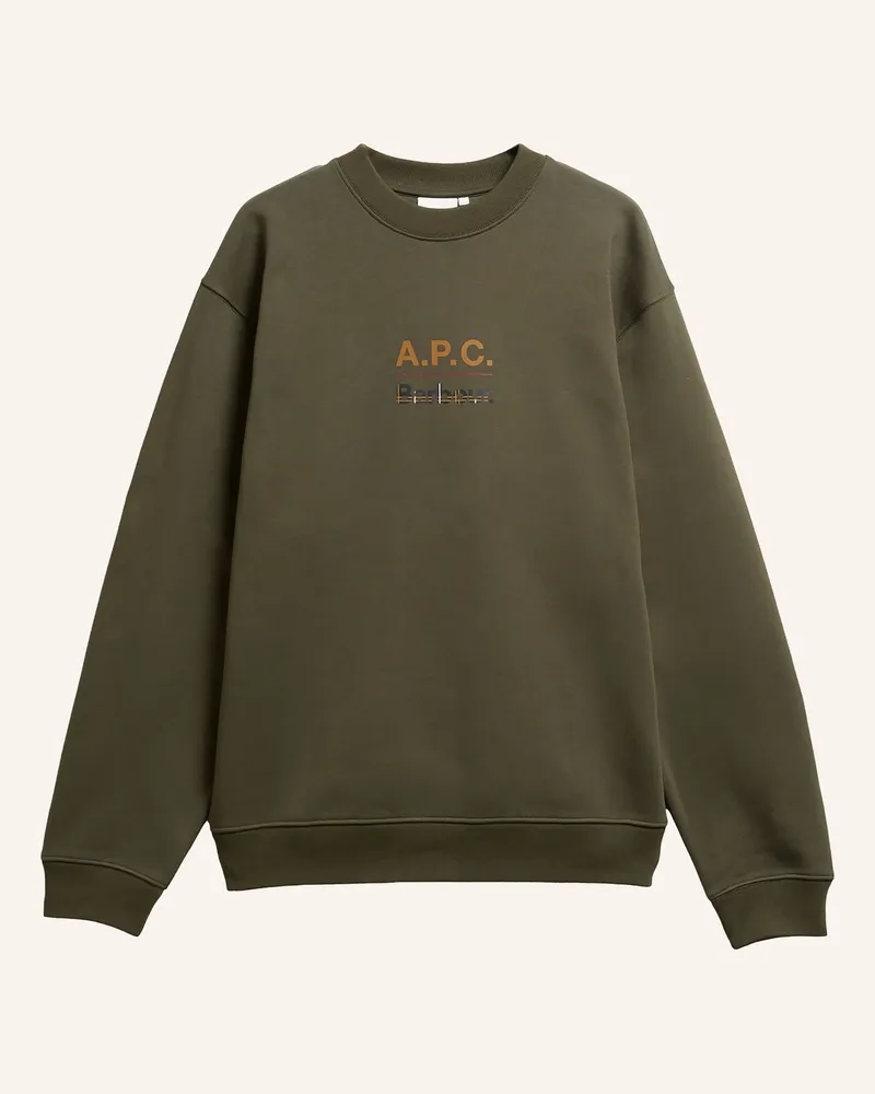 Barbour Sweatshirt gruen Oliv
