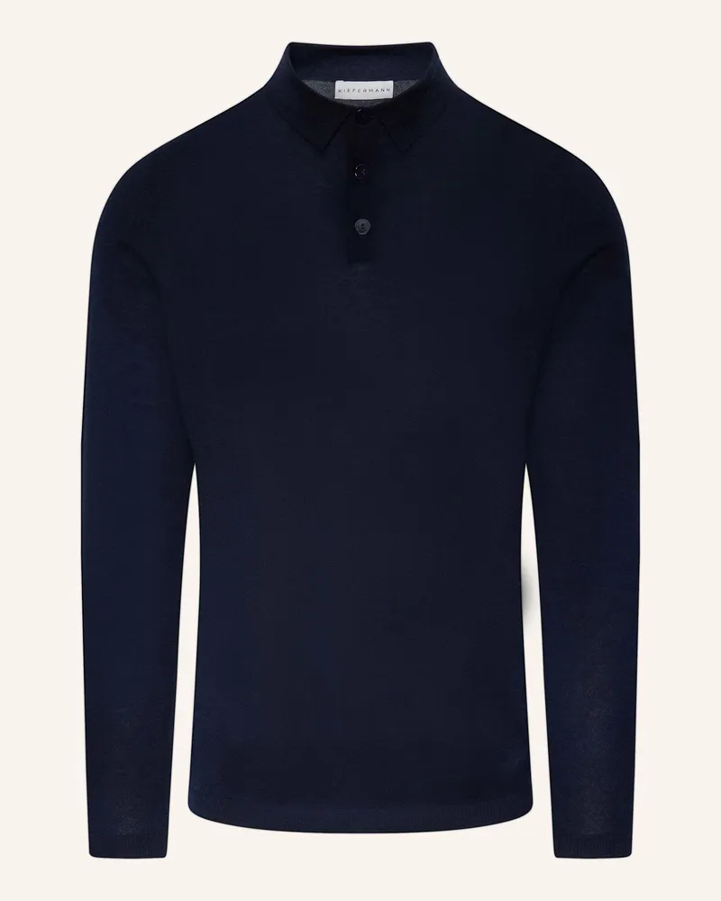 KIEFERMANN Strick-Poloshirt Billies Aus Cashmere blau Blau