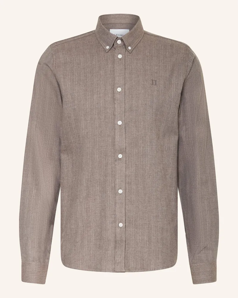LES DEUX Hemd DESERT REG Regular Fit Taupe