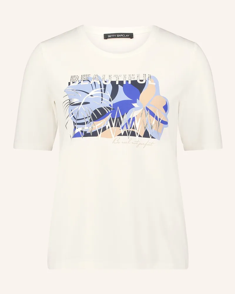 Betty Barclay T-Shirt Mit Schmucksteinen weiss Ecru