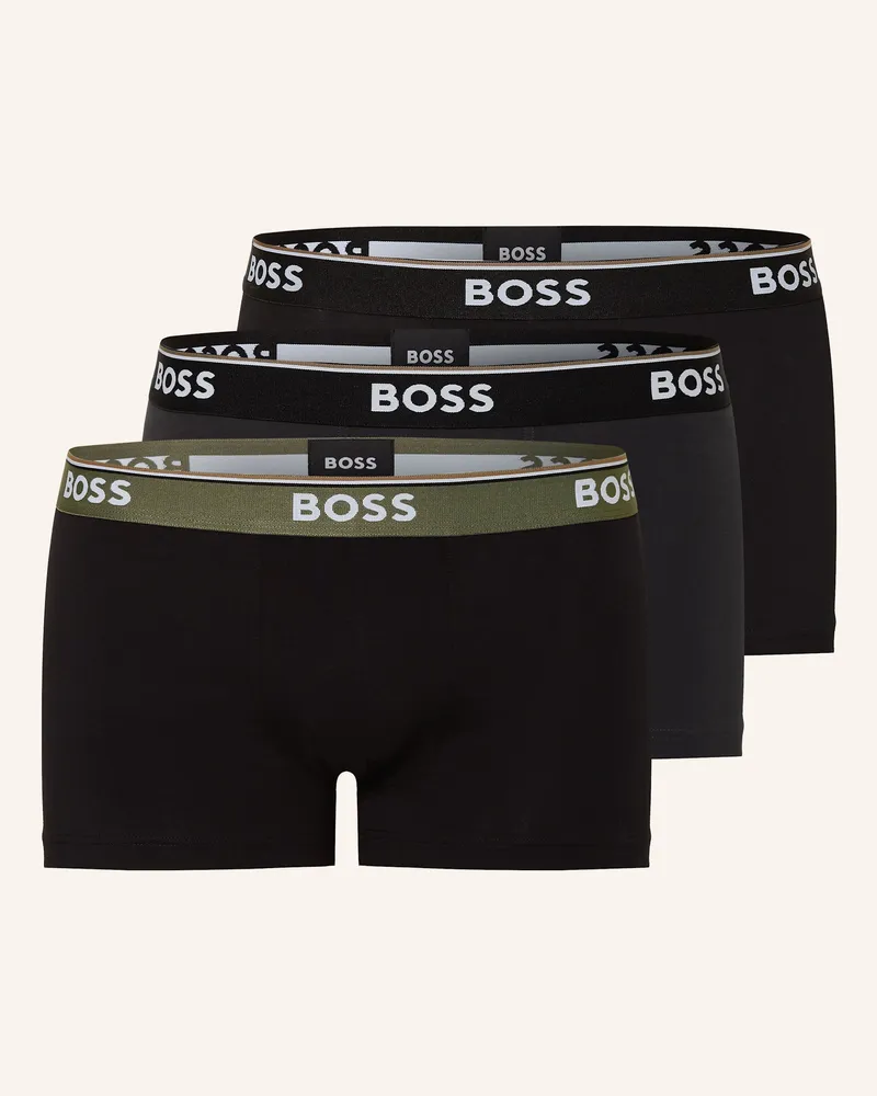 HUGO BOSS 3er-Pack Boxershorts POWER Schwarz