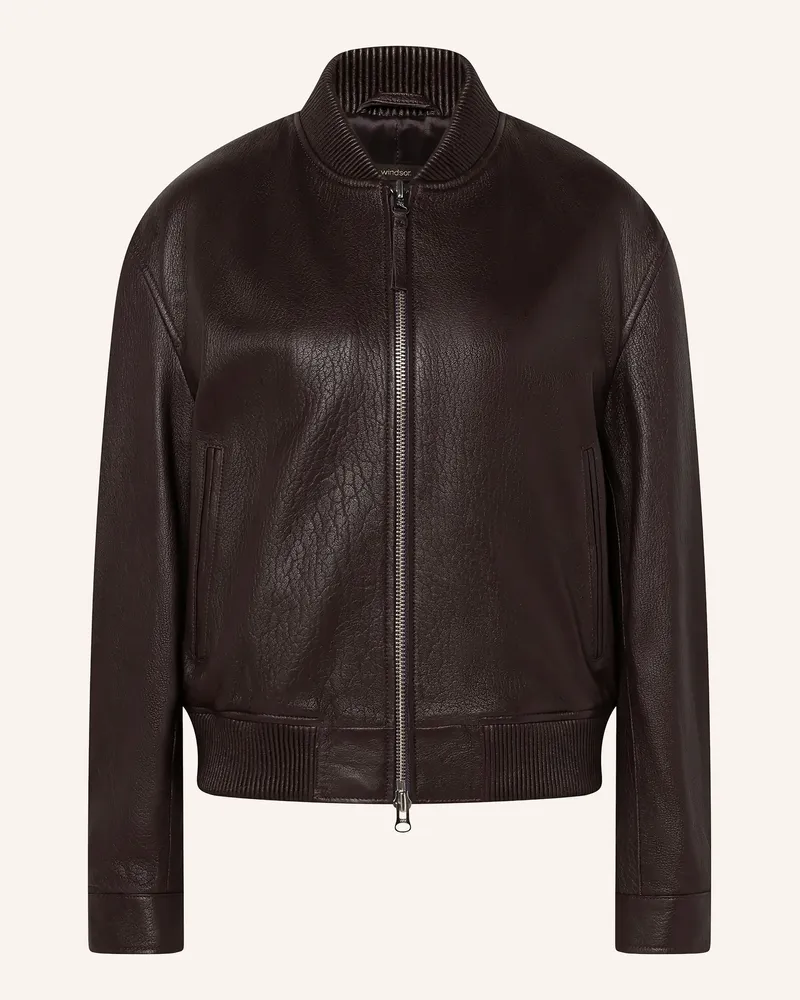 windsor. Lederjacke rot Dunkelrot