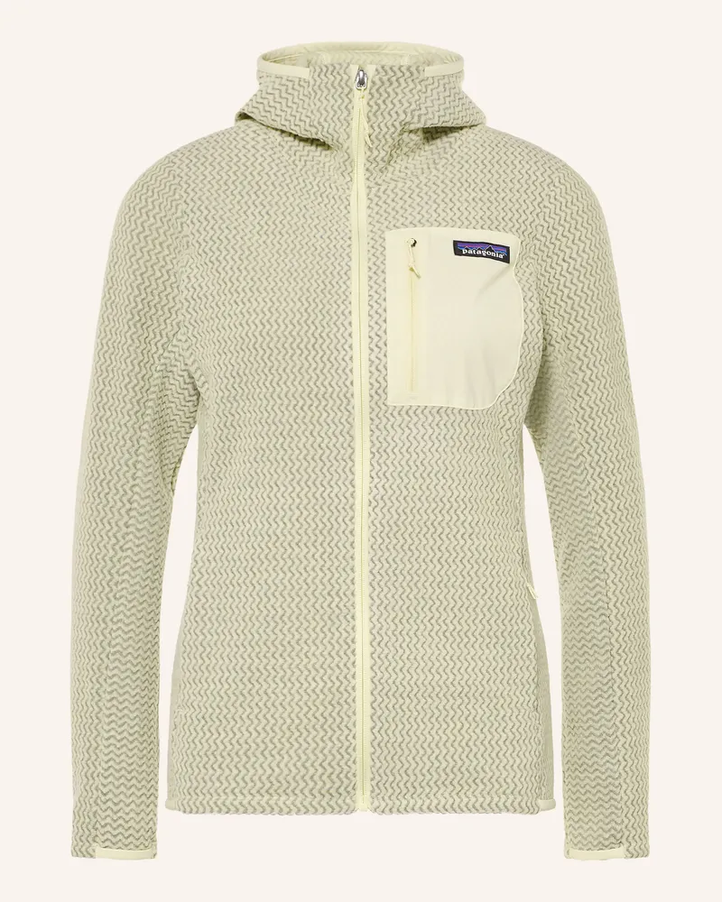 Patagonia Fleecejacke r1® Air gelb Hellgrün
